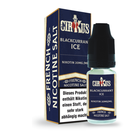 Blackcurrant Ice Nikotinsalz Liquid Authentic CirKus